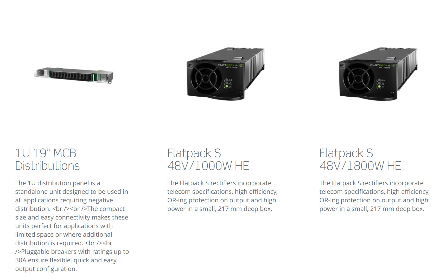 Compact HE Eltek Flatpack S 1U Power Systems 3KW 5.4KW 230VAC Single Phase