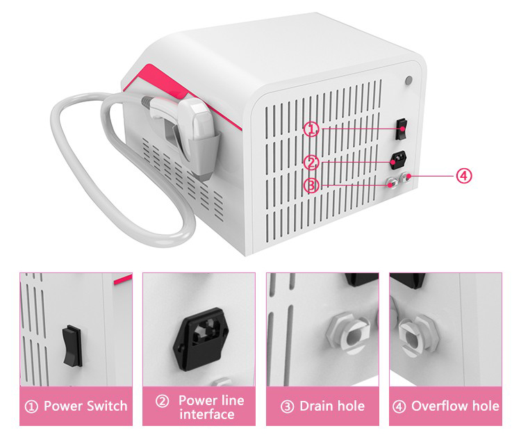 OEM Portable Professional 808nm Diode Laser Hair Removal Machine