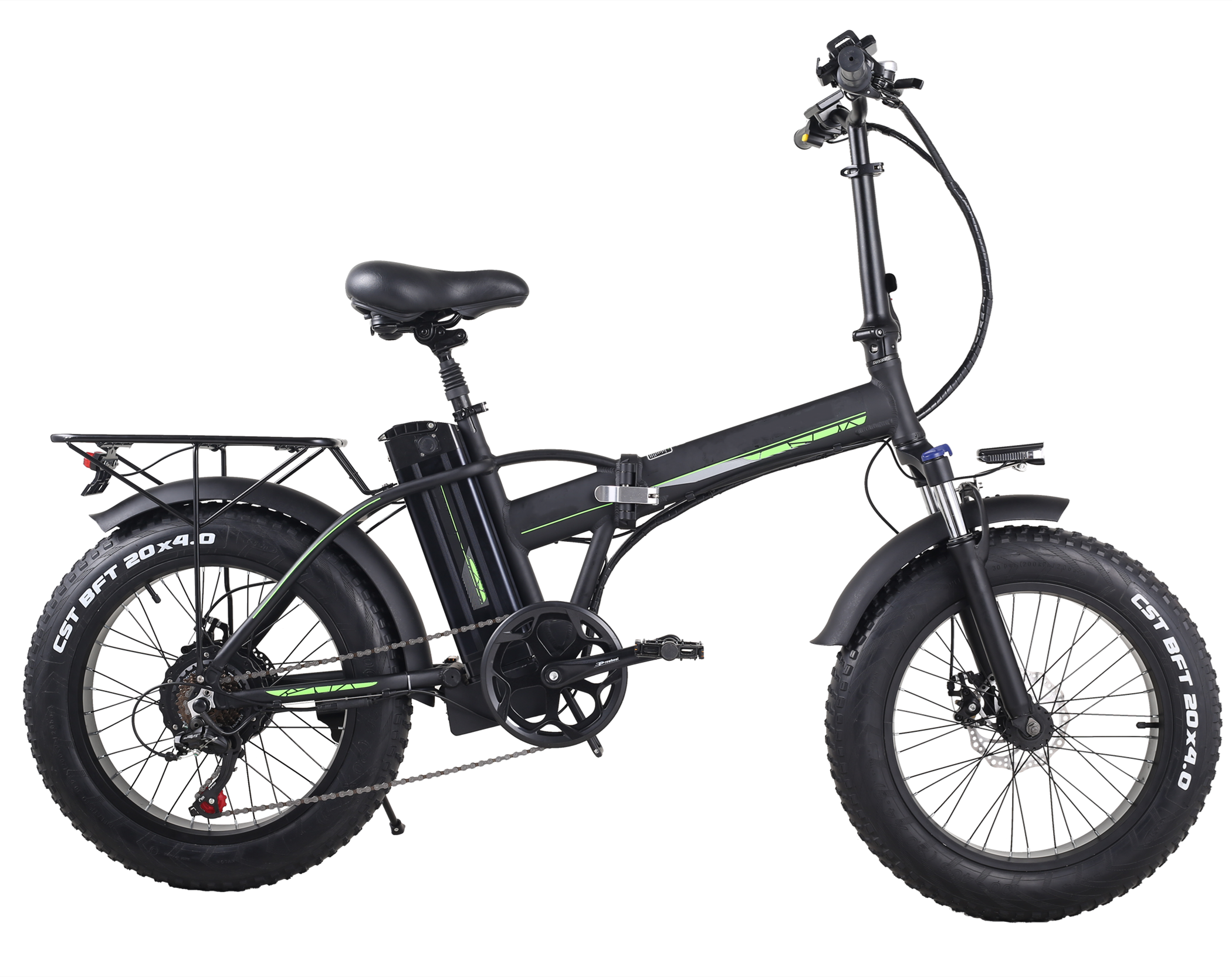 48V 500W Fat Bike Electric 20 Inch Foldable Snow Bike With 48V 15Ah Lithium Battery