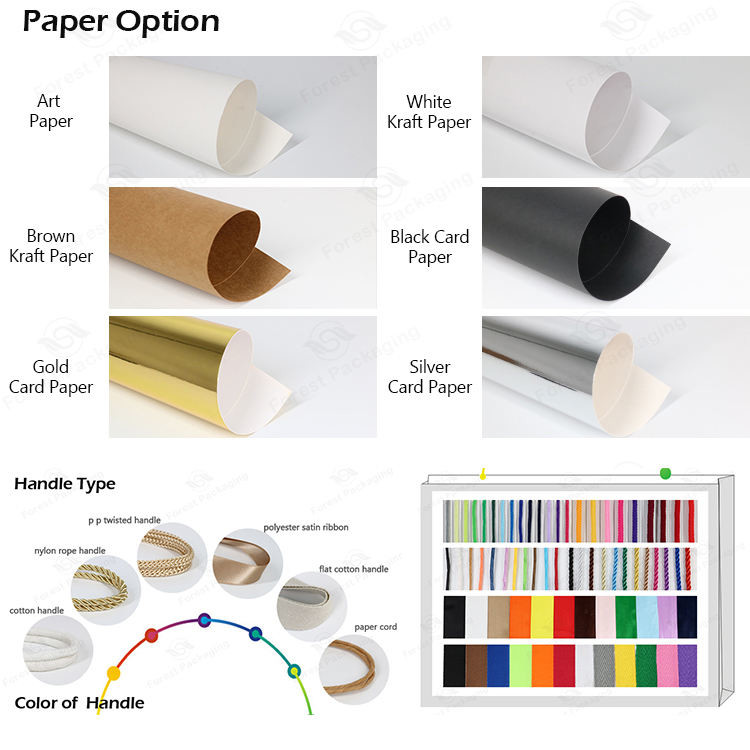 handmade flashing Jewerly gift screen printing Paper shopping Bag