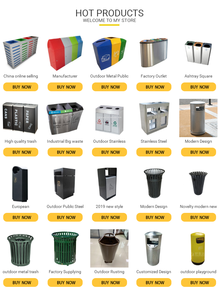 Eco Friendly ISO9001 Certificate 45L Street Trash Bin