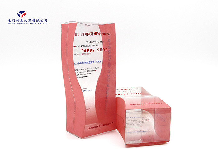 Vase Shape Custom Plastic Box Packaging Pink Color Unique Design For Gifts