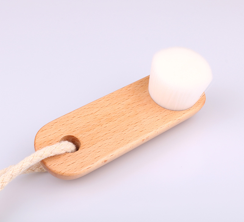 Mini Wooden Soft Face Cleansing Brush 4 X 5 X 11 Cm Long Life Span