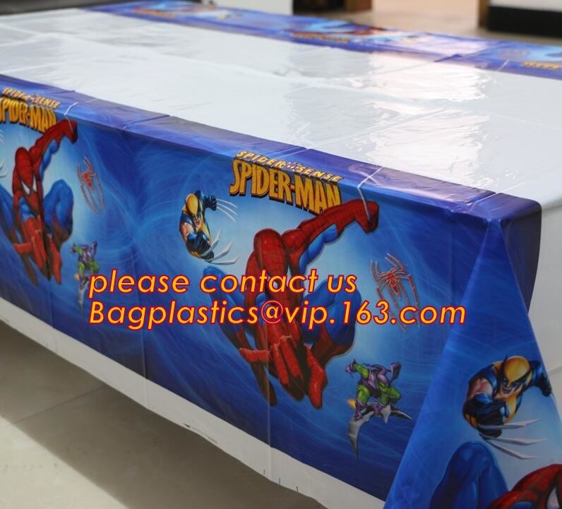 WHOLESALE DISPOSABLE PE PRINTED POLKA DOTS PARTY TABLE CLOTH, TABLE COVER,1PCS/BAG,600BAGS/CTN,SEASONAL PACKAGING TPU EV