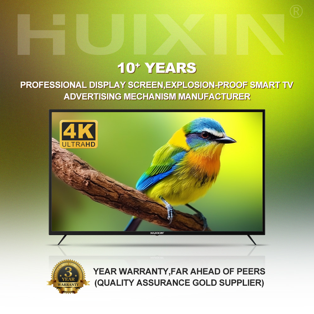 Premium 4K UHD Smart TV - Durable Metal Body, 4mm Tempered Glass Screen, Break-Resistant (OEM/ODM), Unmatched Durability & Stunning Visuals