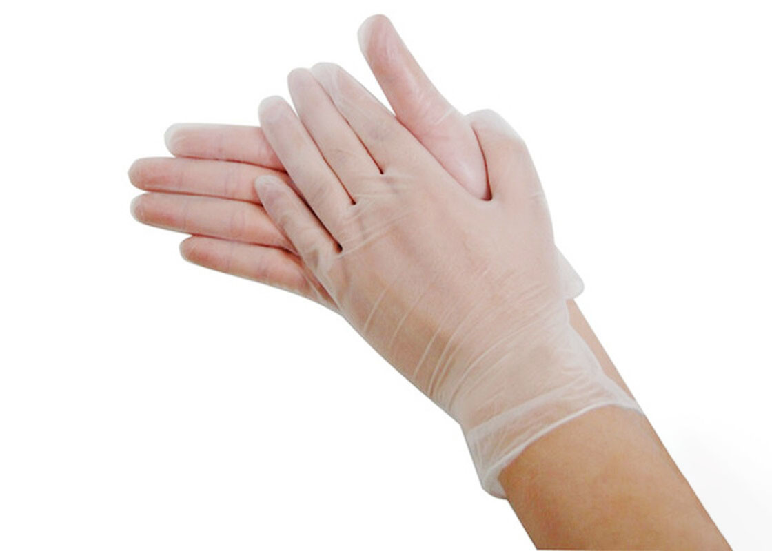 100pcs/Box Disposable Hand PVC Glove Powder Free Medical Consumables