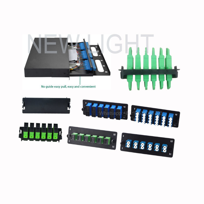 Metal Network Solution Fiber Optic Patch Panel For Data Center