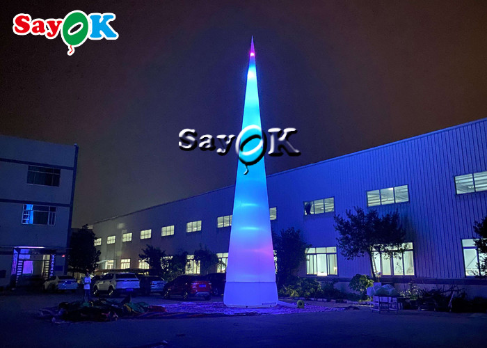 Giant Inflatable LED Cone remote controlled Outdoor Lighting Decoration