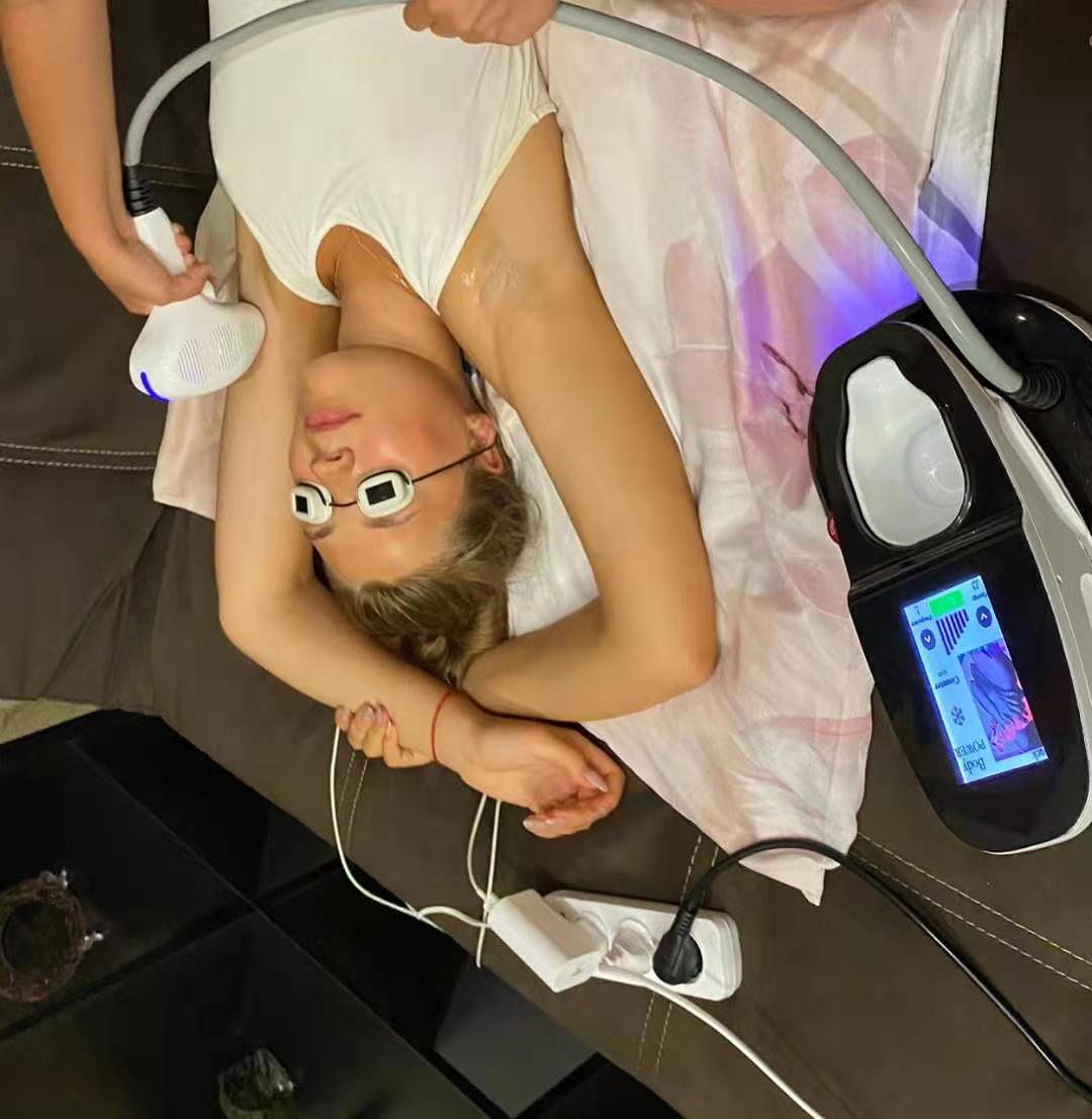 Style Portable 755nm 808nm 1064nm Wavelength Ice Diode Laser Mini Hair Removal Machine