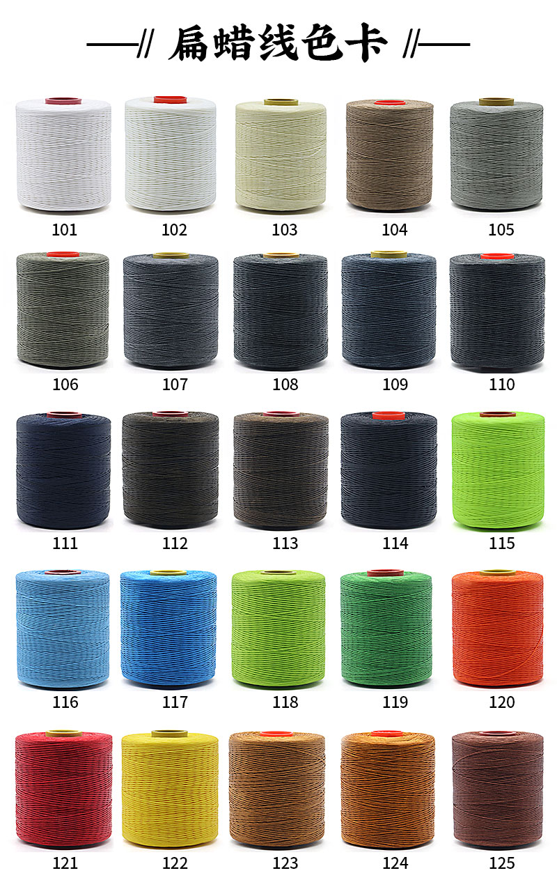 Diameter 2mm 400g Polyester Wax Bonded Braided Thread for Leather Sewing Thread 420D/16