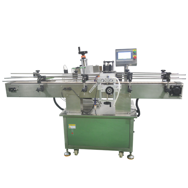 s Wine Bottle Soy Sauce Round Bottle Labeling Machine with 280mm Label Outside Diameter
