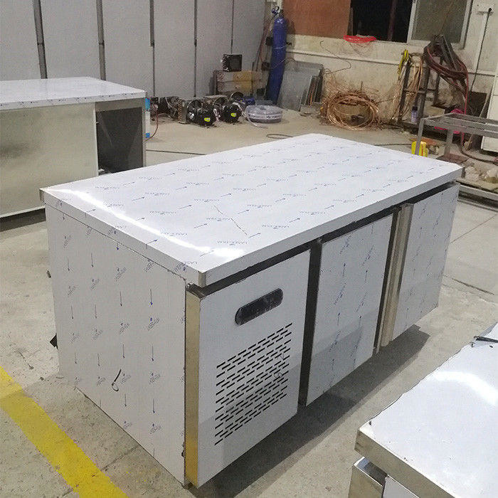 2 Door 1.8m Commercial Stainless Steel Refrigerator Freezer