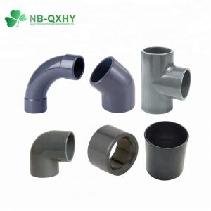 China UPVC Fittings DIN Plastic Tube Elbow Pn10 Pn16 DIN Pipe Fitting for Outdoor or Underground on sale