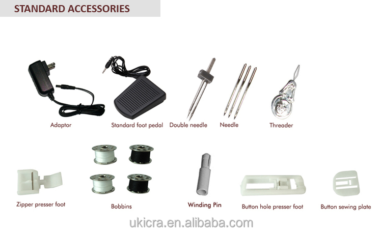 Electric Household Sewing Machine with 2.9kg Weight and Compact Design 33.5x14.5x24CM