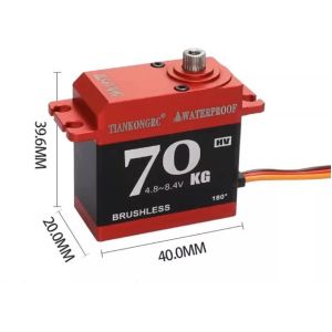 TIANKONGRC BLS-HV70MG 70KG Brushless Servo High Torque Digital RC Servo Motor