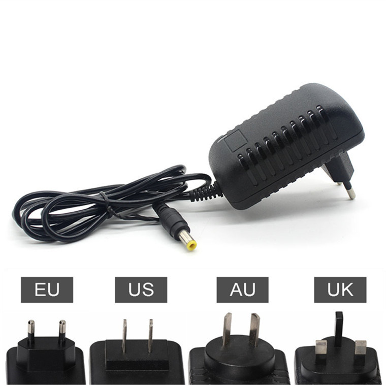 12V 2A AC DC Power Adapters Universal Power Supply 5.5x 2.1mm Wall Mounted US Plug 24w 12v 2000ma