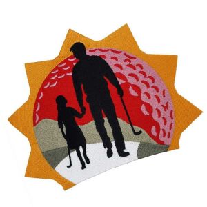 ODM 4x4in Plain Embroidery Custom Felt Patches Adhesive Backing