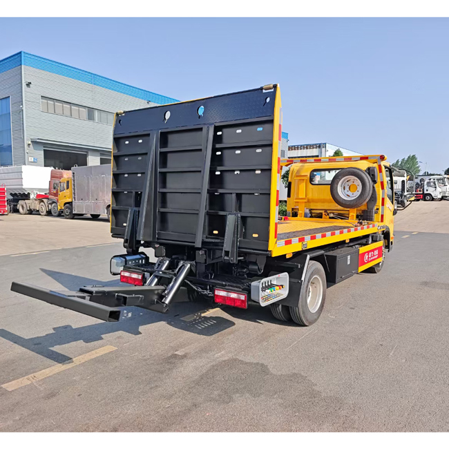 Customized 4X2 FAW 5 Tons Tow Trucks Wrecker Truck Langing Flat Bed Truck for Rescue