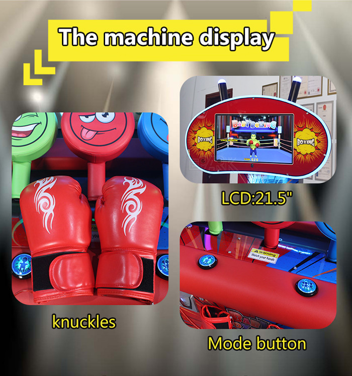 Indoor Kids Boxing Punching Arcade Game Machine For 1 Player