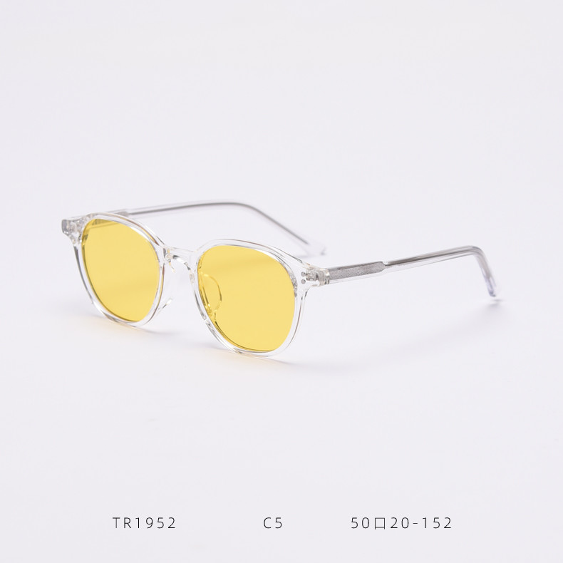 Cool LANG Style Tint Ocean Lens TR90 Sunglasses Rivets Women Men Sunglasses