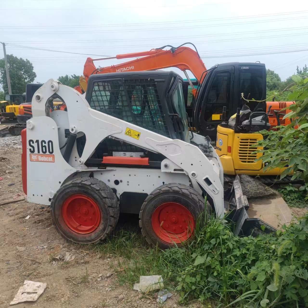 Turbocharged Used Skid Steer Loader Bobcat S160 High Speed