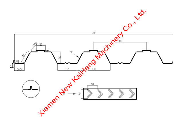 Floor Deck Making Machine Easy Operate, roll forming machine for building structure, with gera box on every stage