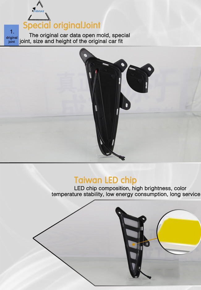 Newest Led Car Auto Daytime Running Lights Use For Toyota Chr Izoa 2017-2018 Drl 12v