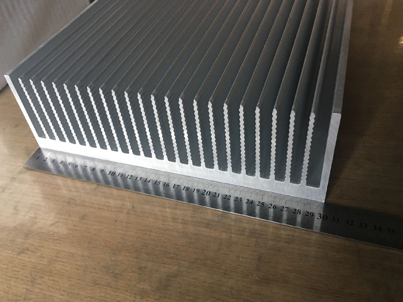 Electrical 350*500*20mm Silver Cooler Heatsink Aluminum Heat Sink Cooling Fin 0.25mm Thin Fin GS ROHS