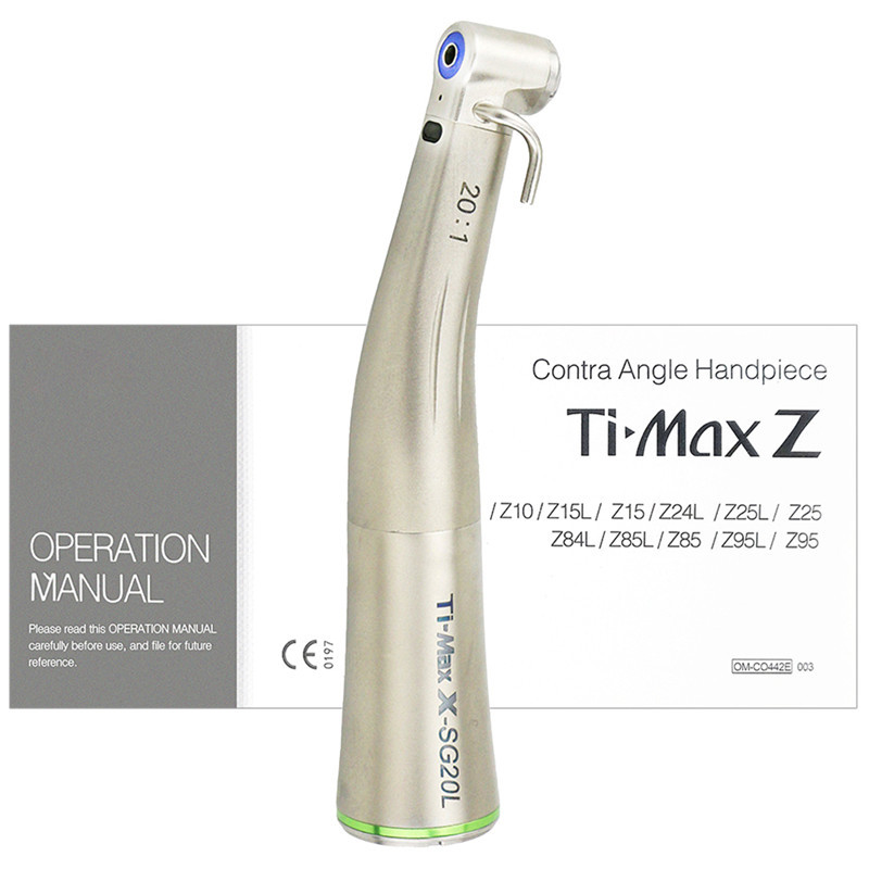 Dental Implant Model Dental Implant Handpiece 20:1 Contra Angle Green Optical Reduction External Water