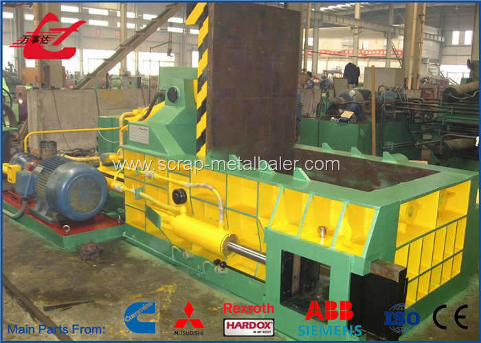 5 ton / h Capacity Industrial Scrap Metal Baler Compactor For Waste Aluminum Copper Steel