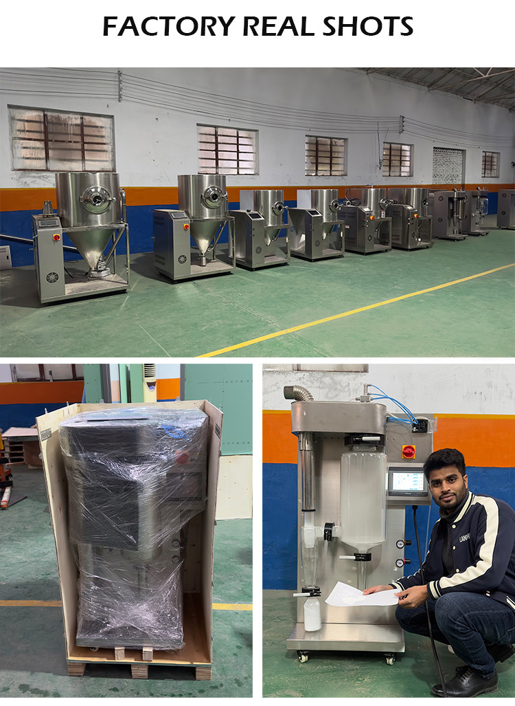2L/H Atomizer Spray Dryer Spray Drying System Spray Drying Machine for Milk