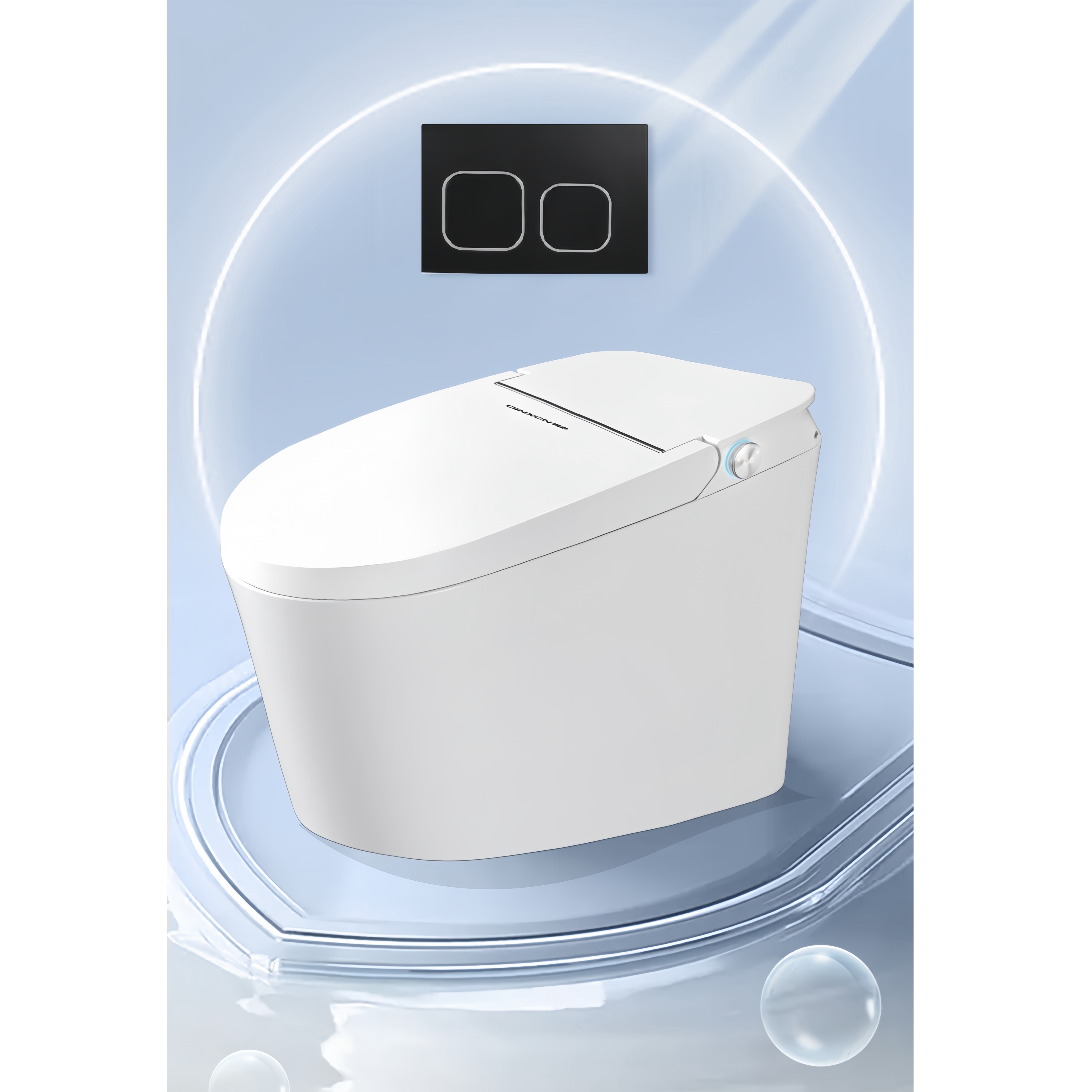 Floor Mounted Installation Modern Ceramic Toilet WC with Plastic Steel Flush Water Tank