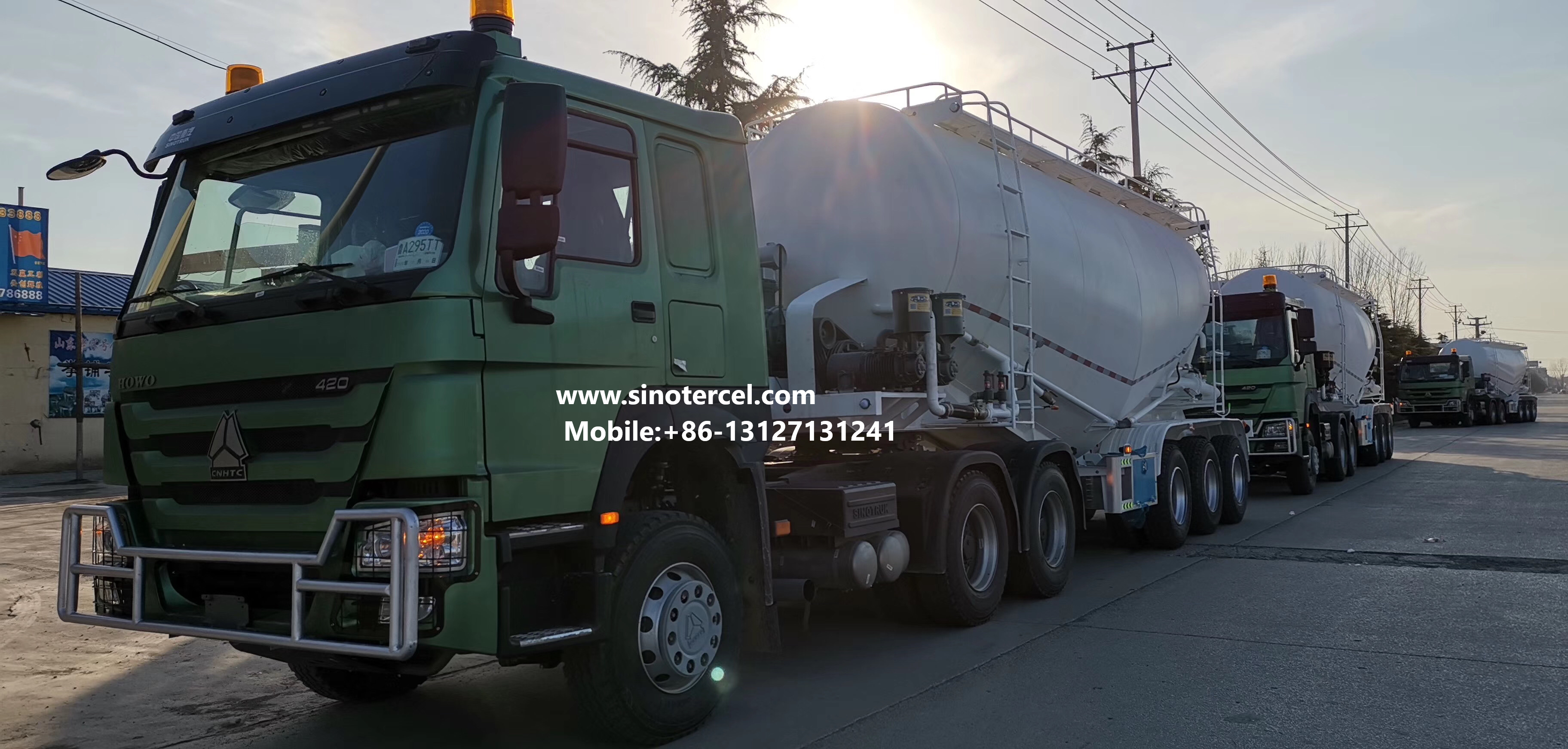 China 40CBM Tank 3Axle 12Wheel Powder Tanker Semi-trailer suitable for bulk powder transporter efficient for powder transport trailer operations on sale