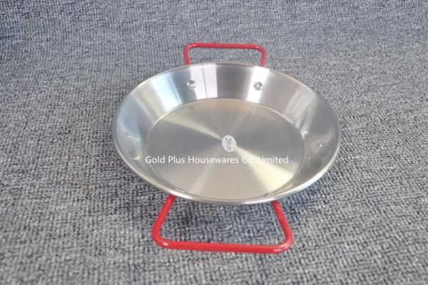 Kitchen korean stainless steel cooking paella pan tray happy cooking spanish