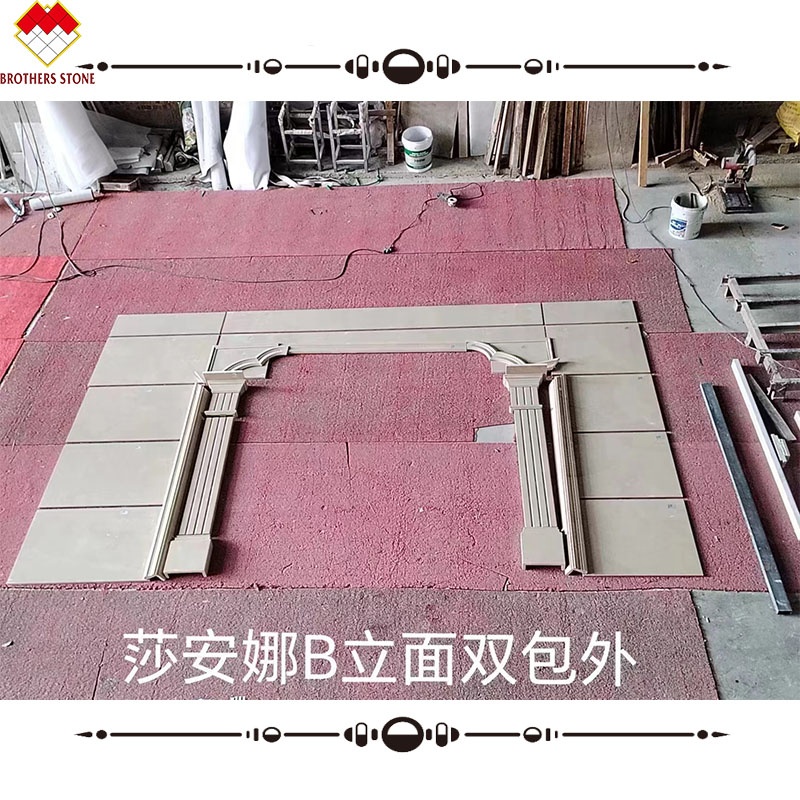 2.6-2.7 Density Marble Wall Relief Stone Carving Elegant Design for Villa Decor