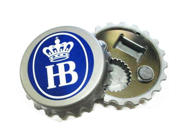 Custom Beer Promotion Gift Plastic Bottle Cap Shape Fridge Magnet Beer Bottle
