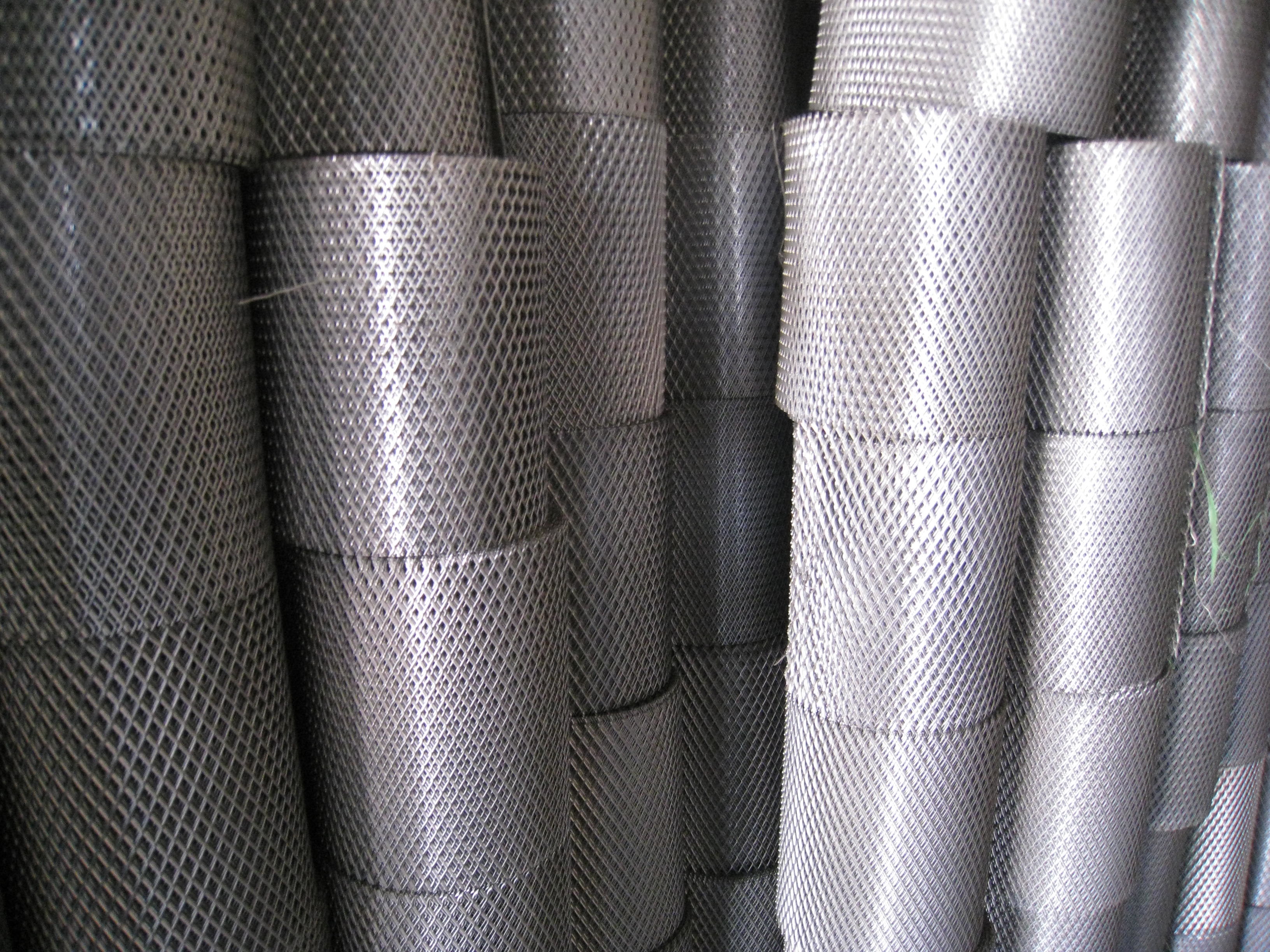 Hexagonal Expanded Metal Lath Sheet / Aluminium Mesh Gutter Guard Anodized