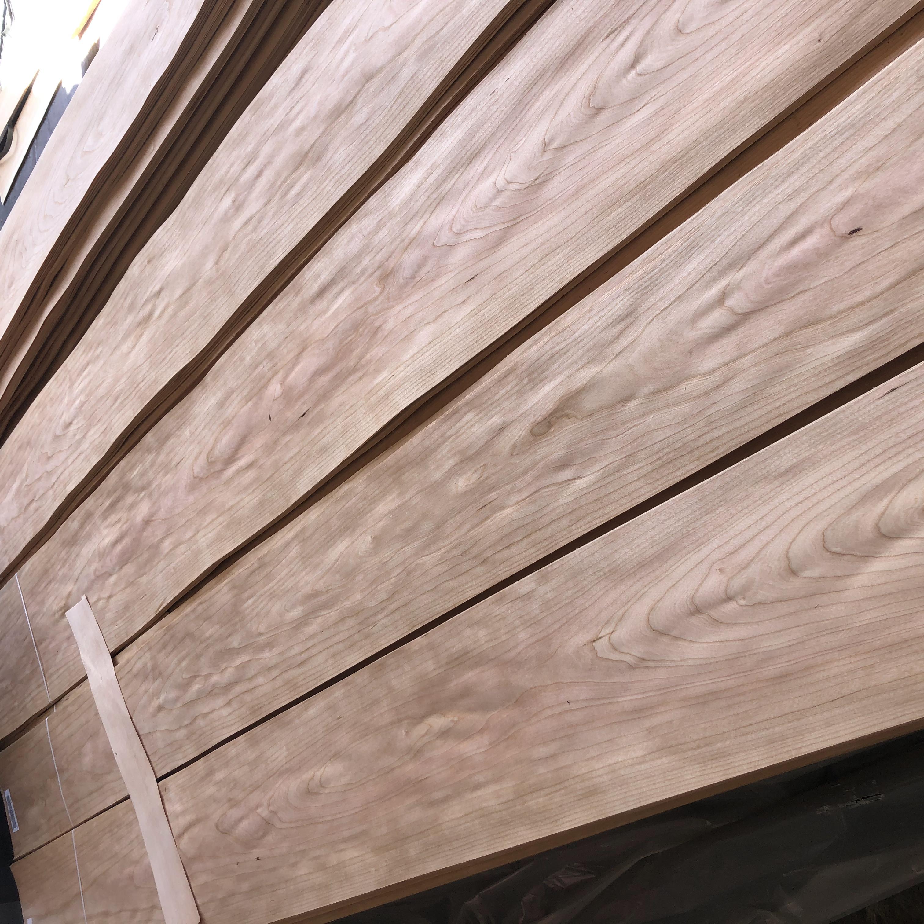 FSC100% Factory Direct Customized Natural Cherry Natural Face Veneer For Flooring Boat Decking Door