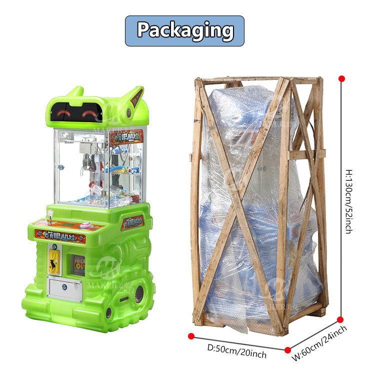 Colorful Mini Claw Machine Coin Operated Amusement Gift Game Machine Small Toy Claw Crane Doll Machine