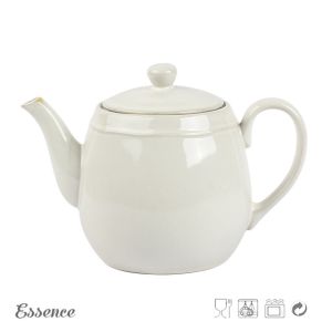 1385ml Ceramic Teapot Set / Stoneware Teapot Bulk With Reactive Glaze