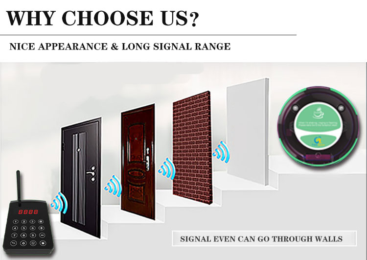 waterproof wireless restaurant food ready guest paging system