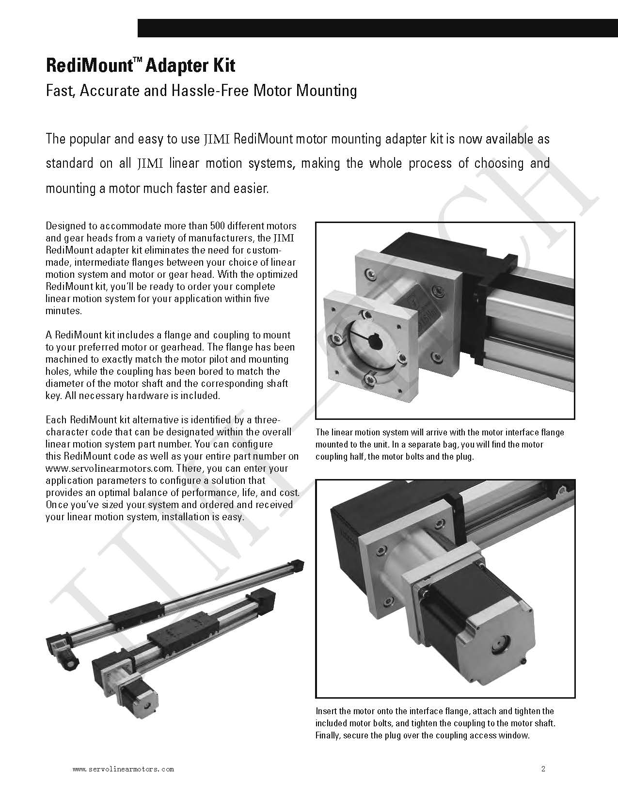 40mm Linear Actuator For Solar Tracker Cnc Linear Motion Guide Rail