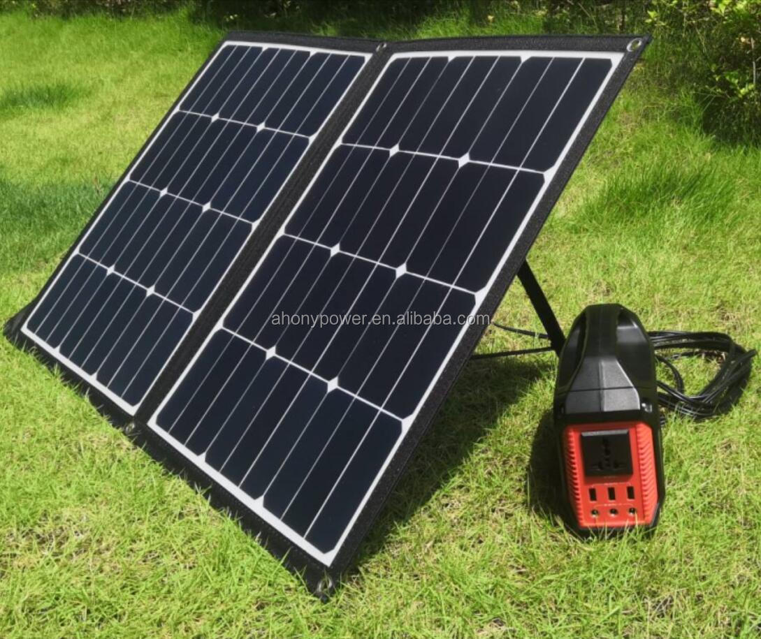60w 80w 120w Portable Small Solar Panels Ground Mounting For Emergency