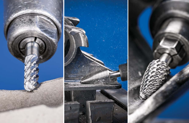 High Purity Carbide Ball Burr Long Die Grinder Bits A Shape Standard Cut