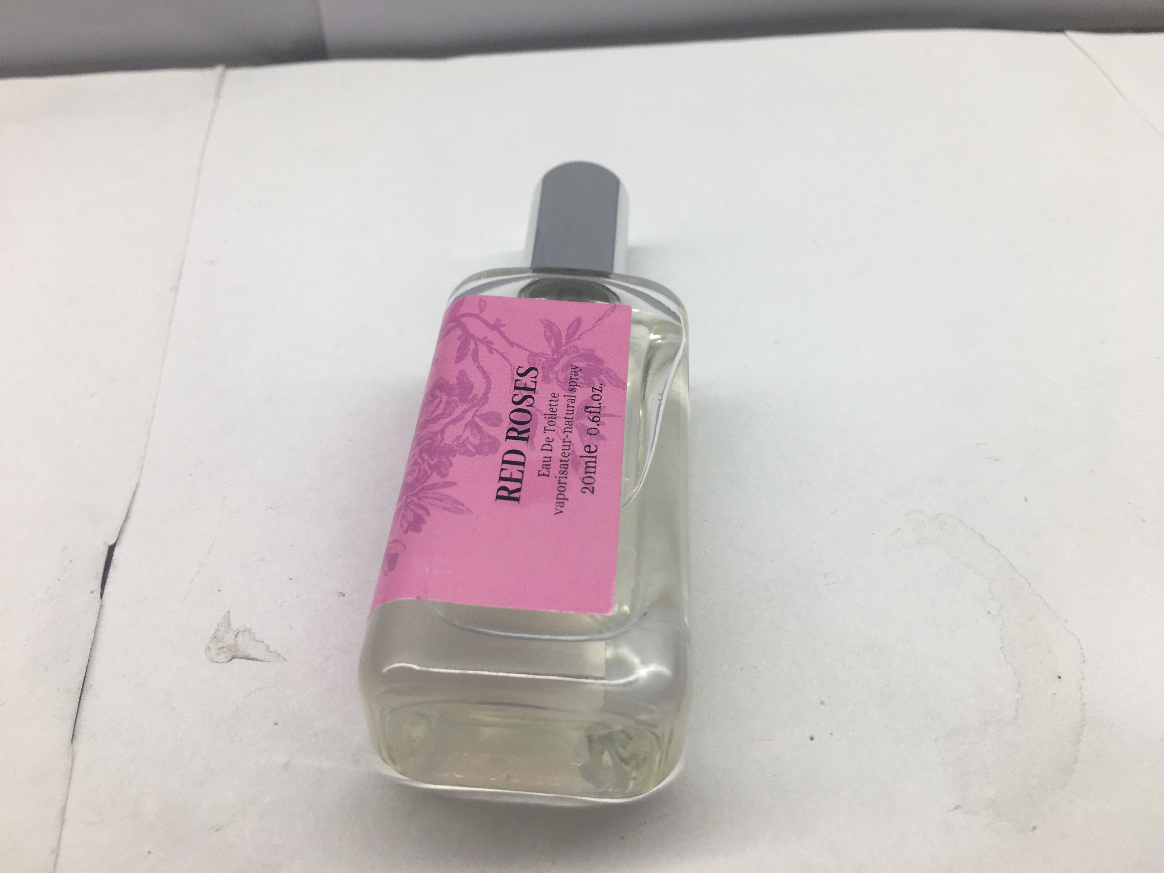 Flat Square Shape 30ml Luxury Perfume Bottles With Slim Silver Cap