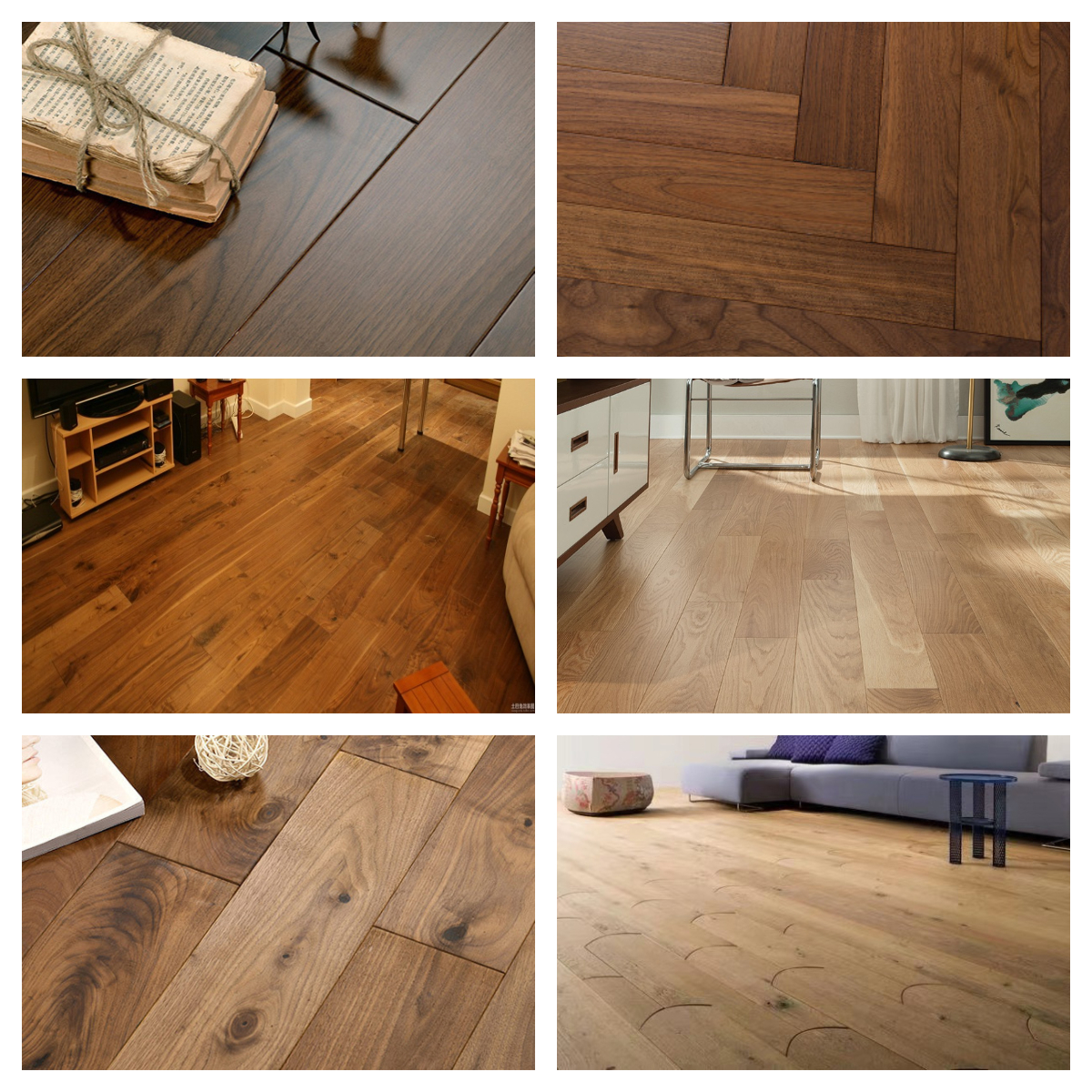 Modern Design Style Wire Brushed Oak Engineered Wooden Flooring with Free Sample