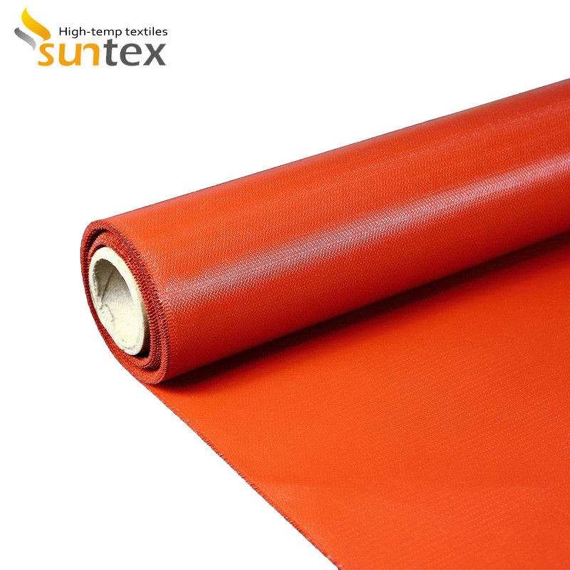 Silicone rubber coated fiberglass cloth heat-resistant fiberglass cloth Cheap Price Customer Design