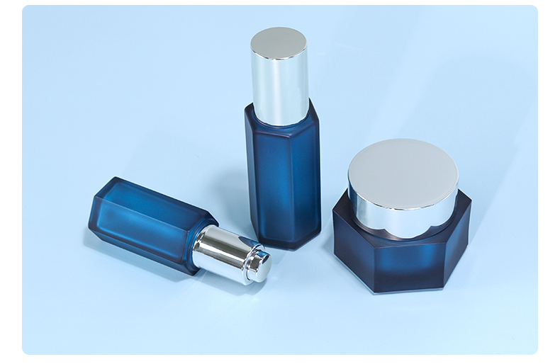 Screen Printing 120ml Transparent Plastic Bottles Hexagon Plastic Jars 50g For Sunscreen Cream