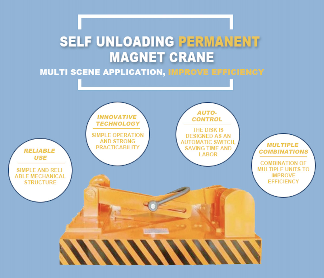 3000kg Permanent Automatic Magnetic Lifter ISO9001