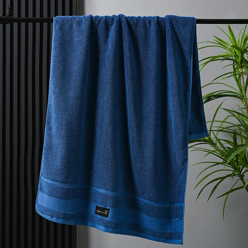Pure Cotton Luxury Hotel Towel Set with Thick Striped Pattern and Jacquard Design